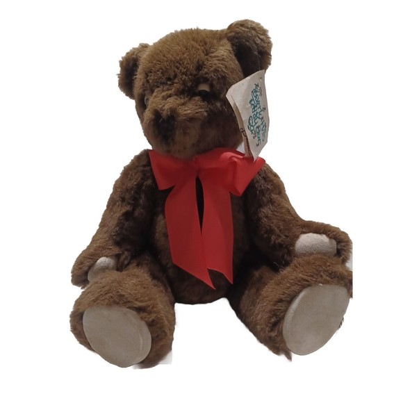 20" VINTAGE BEVERLY HILLS TEDDY BEAR CO BROWN STUFFED Jointed ANIMAL PLUSH TOY - Picture 2 of 15